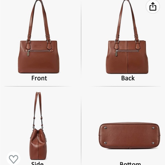 Bostanten Women Leather Shoulder Handbag (med) like new condition - Picture 6 of 15